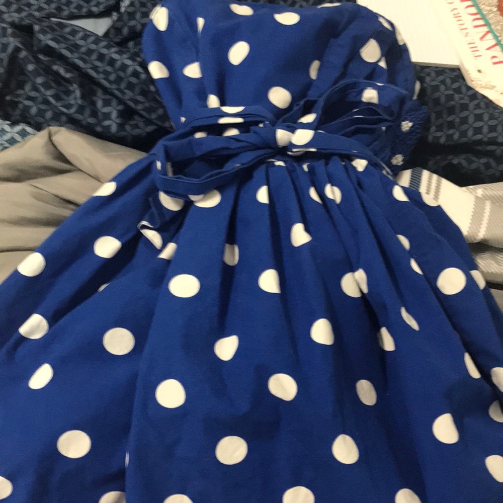 Holister Blue Polka dot dress